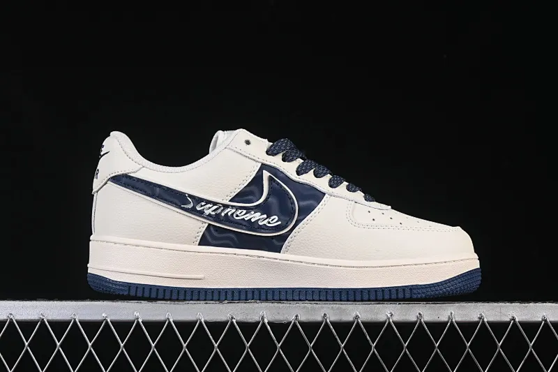 All categories Nk Air Force 1 Air Force series Nk Air Force 1 Low Air Force low top Nike Air Force 1'07 Low Supreme co-branded corrugated beige Air Force 1 low top casual sneakers XY2025-001